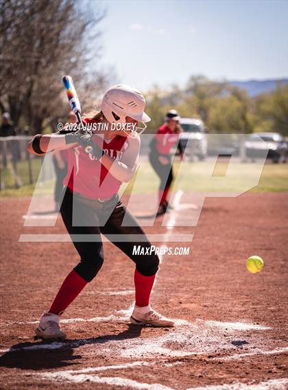 Thumbnail 2 in Carlin vs Virginia City (NIAA Class 1A Northern Softball Playoff Game 1) photogallery.