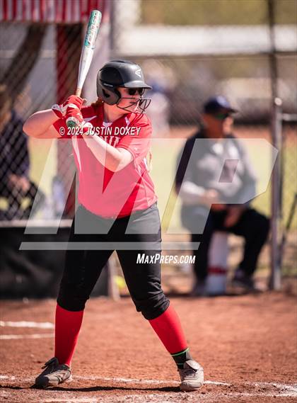 Thumbnail 3 in Carlin vs Virginia City (NIAA Class 1A Northern Softball Playoff Game 1) photogallery.