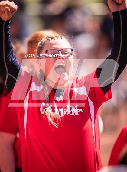 Thumbnail 2 in Carlin vs Virginia City (NIAA Class 1A Northern Softball Playoff Game 1) photogallery.