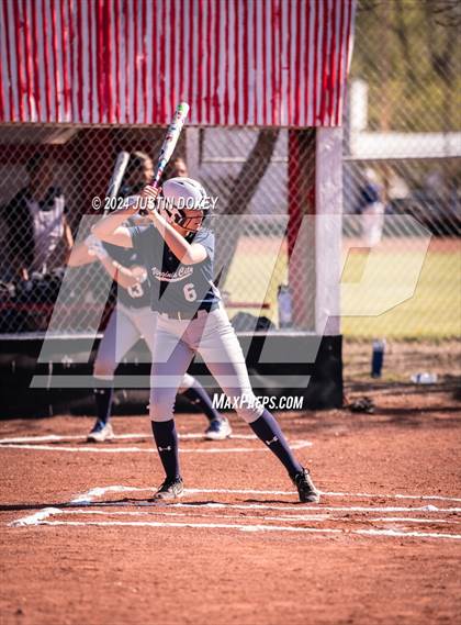 Thumbnail 3 in Carlin vs Virginia City (NIAA Class 1A Northern Softball Playoff Game 1) photogallery.