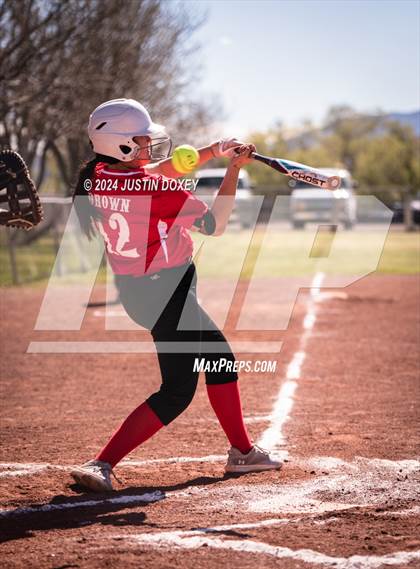 Thumbnail 1 in Carlin vs Virginia City (NIAA Class 1A Northern Softball Playoff Game 1) photogallery.