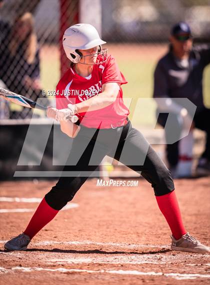 Thumbnail 1 in Carlin vs Virginia City (NIAA Class 1A Northern Softball Playoff Game 1) photogallery.