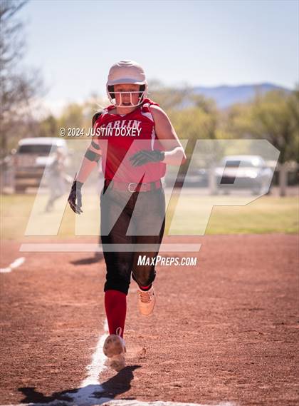 Thumbnail 2 in Carlin vs Virginia City (NIAA Class 1A Northern Softball Playoff Game 1) photogallery.