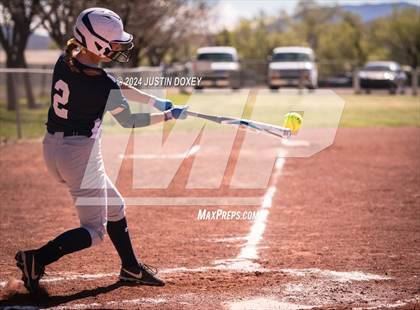 Thumbnail 2 in Carlin vs Virginia City (NIAA Class 1A Northern Softball Playoff Game 1) photogallery.