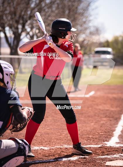 Thumbnail 2 in Carlin vs Virginia City (NIAA Class 1A Northern Softball Playoff Game 1) photogallery.