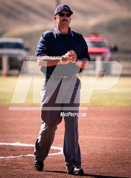 Thumbnail 2 in Carlin vs Virginia City (NIAA Class 1A Northern Softball Playoff Game 1) photogallery.