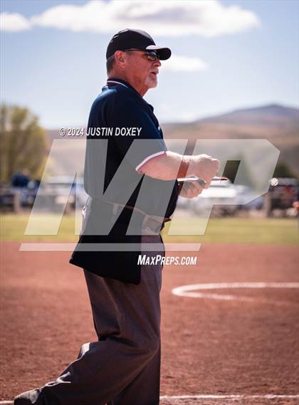 Thumbnail 3 in Carlin vs Virginia City (NIAA Class 1A Northern Softball Playoff Game 1) photogallery.