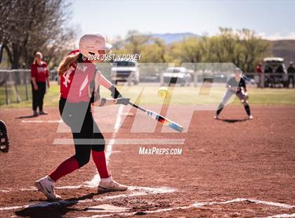 Thumbnail 2 in Carlin vs Virginia City (NIAA Class 1A Northern Softball Playoff Game 1) photogallery.