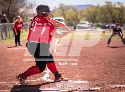 Thumbnail 2 in Carlin vs Virginia City (NIAA Class 1A Northern Softball Playoff Game 1) photogallery.