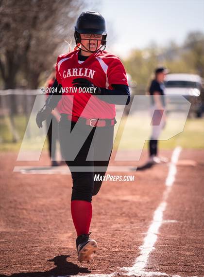 Thumbnail 1 in Carlin vs Virginia City (NIAA Class 1A Northern Softball Playoff Game 1) photogallery.