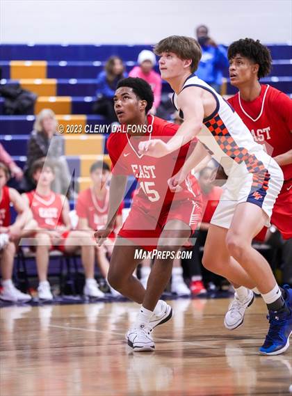 Thumbnail 2 in Denver East vs Legend (Mullen Varsity Tournament) photogallery.