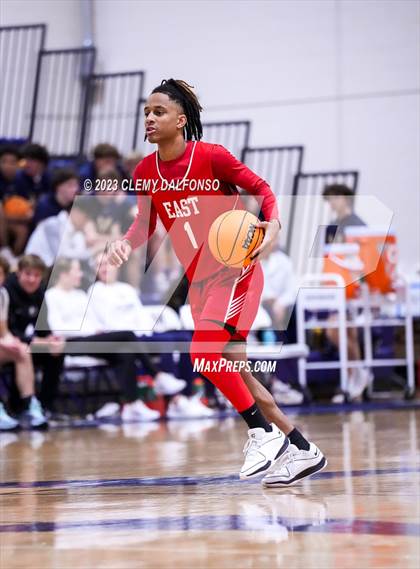 Thumbnail 2 in Denver East vs Legend (Mullen Varsity Tournament) photogallery.