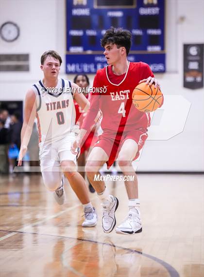 Thumbnail 2 in Denver East vs Legend (Mullen Varsity Tournament) photogallery.