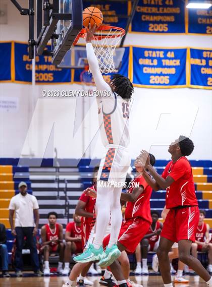 Thumbnail 3 in Denver East vs Legend (Mullen Varsity Tournament) photogallery.