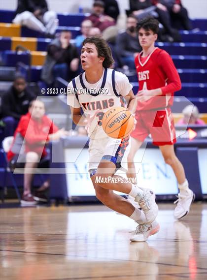 Thumbnail 1 in Denver East vs Legend (Mullen Varsity Tournament) photogallery.