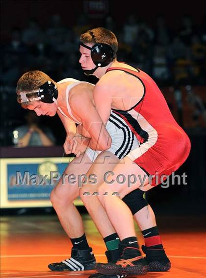 Thumbnail 1 in KSHSAA 4A State Wrestling Championships  photogallery.