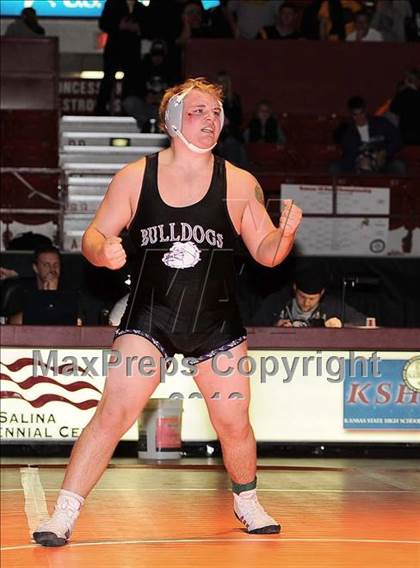 Thumbnail 2 in KSHSAA 4A State Wrestling Championships  photogallery.