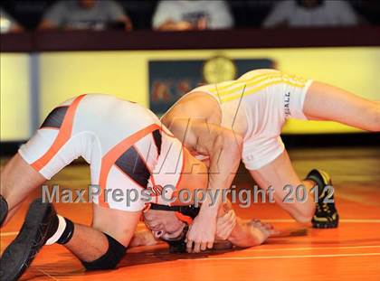Thumbnail 1 in KSHSAA 4A State Wrestling Championships  photogallery.