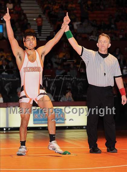 Thumbnail 1 in KSHSAA 4A State Wrestling Championships  photogallery.