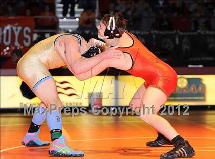 Thumbnail 3 in KSHSAA 4A State Wrestling Championships  photogallery.