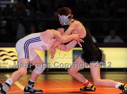Thumbnail 2 in KSHSAA 4A State Wrestling Championships  photogallery.