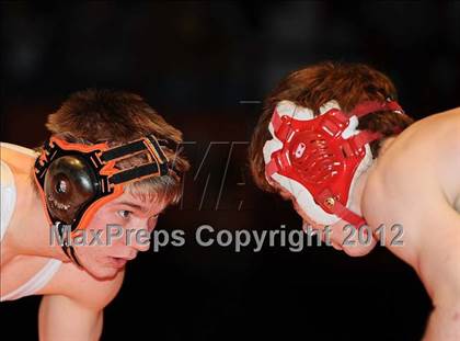 Thumbnail 2 in KSHSAA 4A State Wrestling Championships  photogallery.