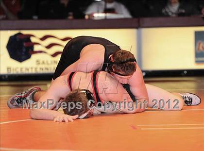 Thumbnail 1 in KSHSAA 4A State Wrestling Championships  photogallery.
