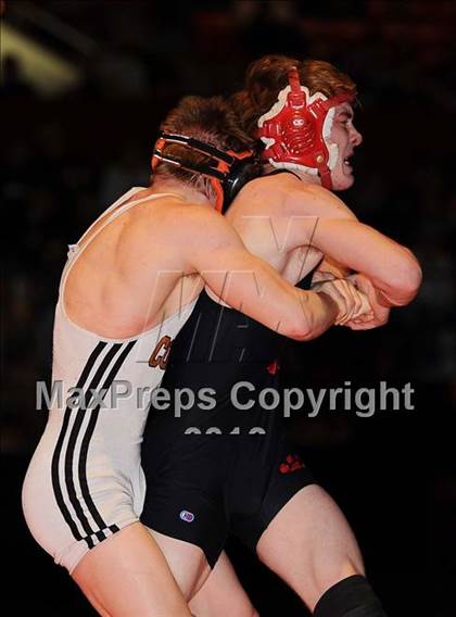 Thumbnail 2 in KSHSAA 4A State Wrestling Championships  photogallery.