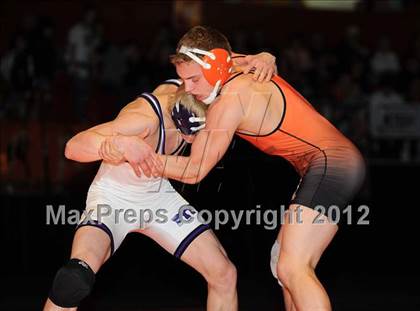 Thumbnail 2 in KSHSAA 4A State Wrestling Championships  photogallery.