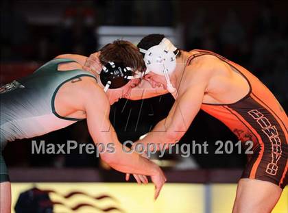 Thumbnail 2 in KSHSAA 4A State Wrestling Championships  photogallery.