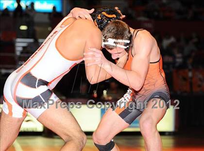 Thumbnail 1 in KSHSAA 4A State Wrestling Championships  photogallery.