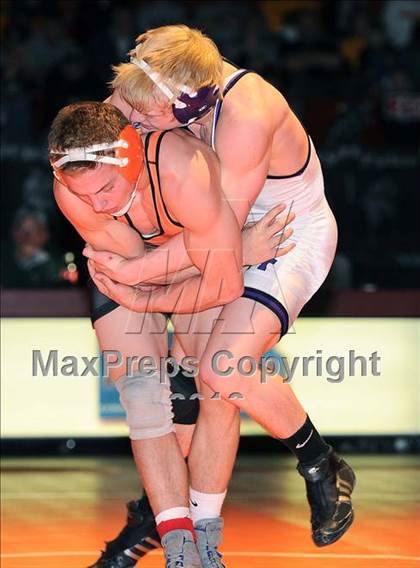Thumbnail 2 in KSHSAA 4A State Wrestling Championships  photogallery.