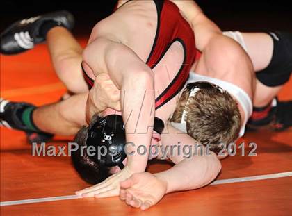Thumbnail 2 in KSHSAA 4A State Wrestling Championships  photogallery.