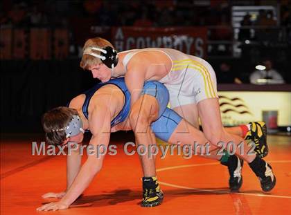 Thumbnail 1 in KSHSAA 4A State Wrestling Championships  photogallery.