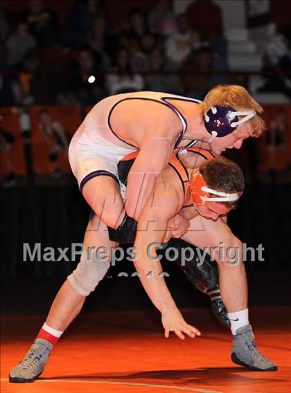 Thumbnail 1 in KSHSAA 4A State Wrestling Championships  photogallery.