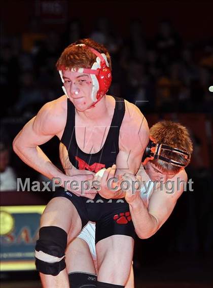 Thumbnail 1 in KSHSAA 4A State Wrestling Championships  photogallery.