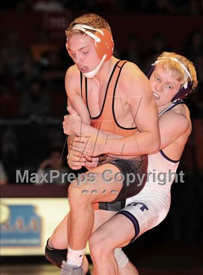 Thumbnail 3 in KSHSAA 4A State Wrestling Championships  photogallery.