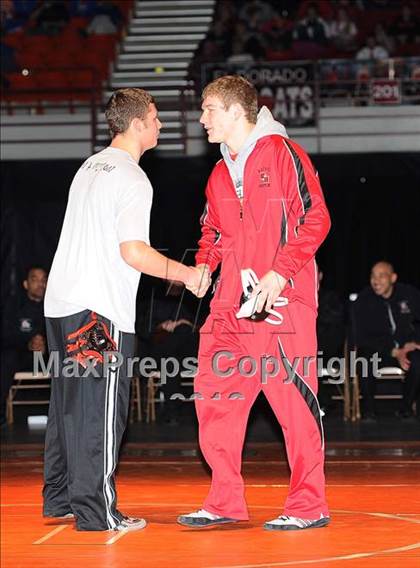 Thumbnail 1 in KSHSAA 4A State Wrestling Championships  photogallery.