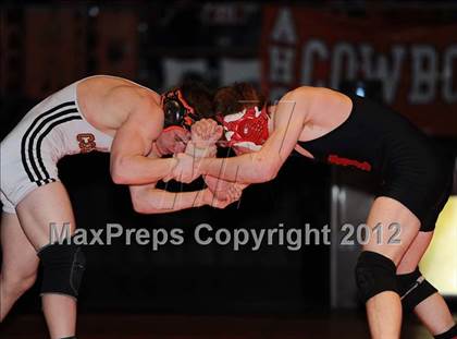 Thumbnail 2 in KSHSAA 4A State Wrestling Championships  photogallery.