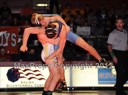 Thumbnail 2 in KSHSAA 4A State Wrestling Championships  photogallery.