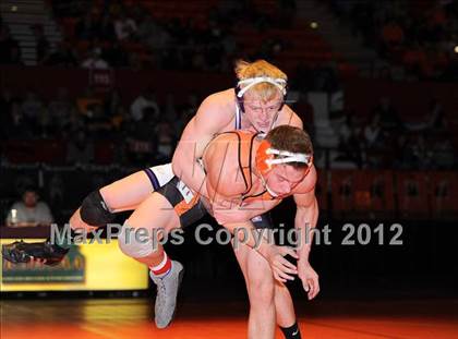 Thumbnail 1 in KSHSAA 4A State Wrestling Championships  photogallery.