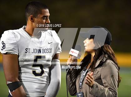 Thumbnail 1 in Mater Dei vs. St. John Bosco photogallery.
