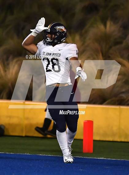 Thumbnail 2 in Mater Dei vs. St. John Bosco photogallery.