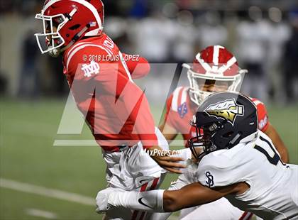 Thumbnail 2 in Mater Dei vs. St. John Bosco photogallery.