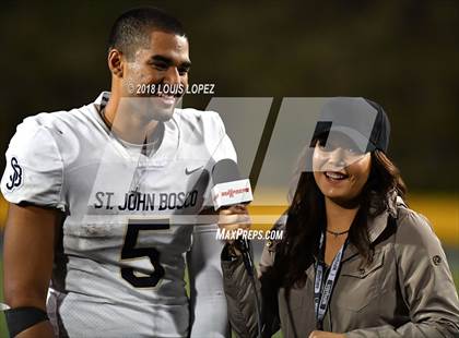 Thumbnail 3 in Mater Dei vs. St. John Bosco photogallery.