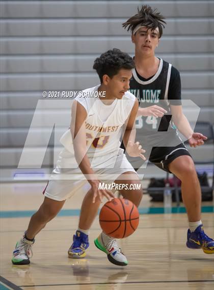 Thumbnail 2 in Guajome Park Academy vs. Southwest SD (6th Annual Del Lago Tip Off Classic) photogallery.