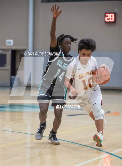 Thumbnail 2 in Guajome Park Academy vs. Southwest SD (6th Annual Del Lago Tip Off Classic) photogallery.