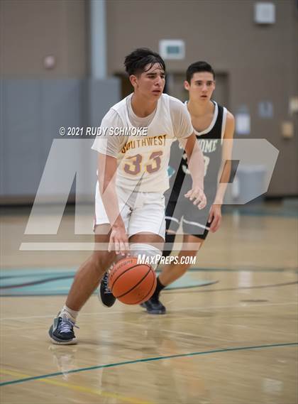 Thumbnail 3 in Guajome Park Academy vs. Southwest SD (6th Annual Del Lago Tip Off Classic) photogallery.