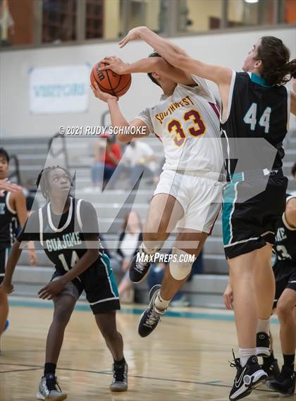 Thumbnail 3 in Guajome Park Academy vs. Southwest SD (6th Annual Del Lago Tip Off Classic) photogallery.
