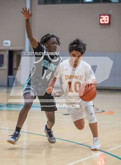 Thumbnail 2 in Guajome Park Academy vs. Southwest SD (6th Annual Del Lago Tip Off Classic) photogallery.
